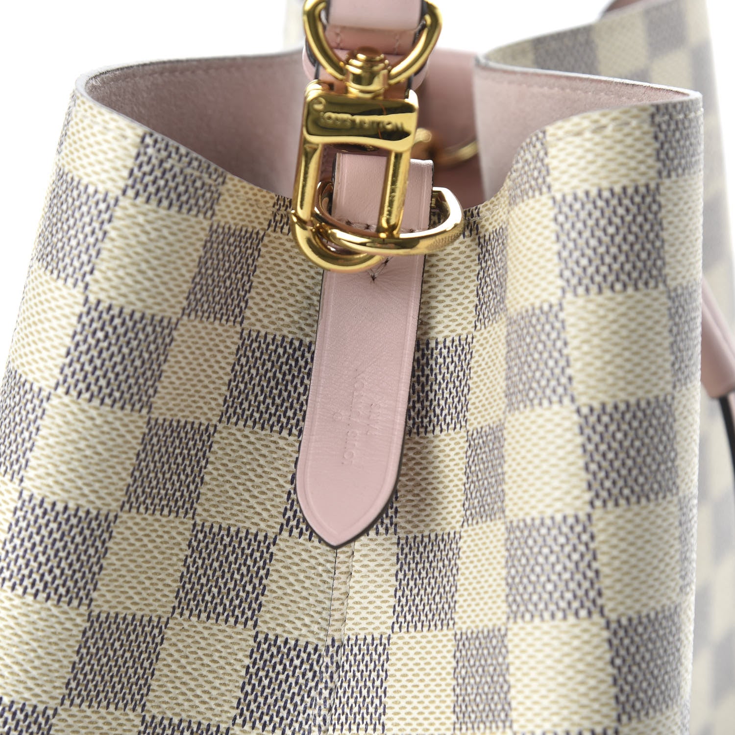 Louis Vuitton Damier Azur Neonoe MM Eau De Rose 8 of 9