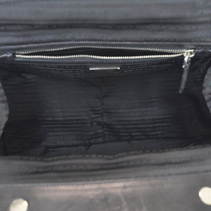 Prada Nappa Leather Gaufre Framed Bag Nero Black 7 of 9