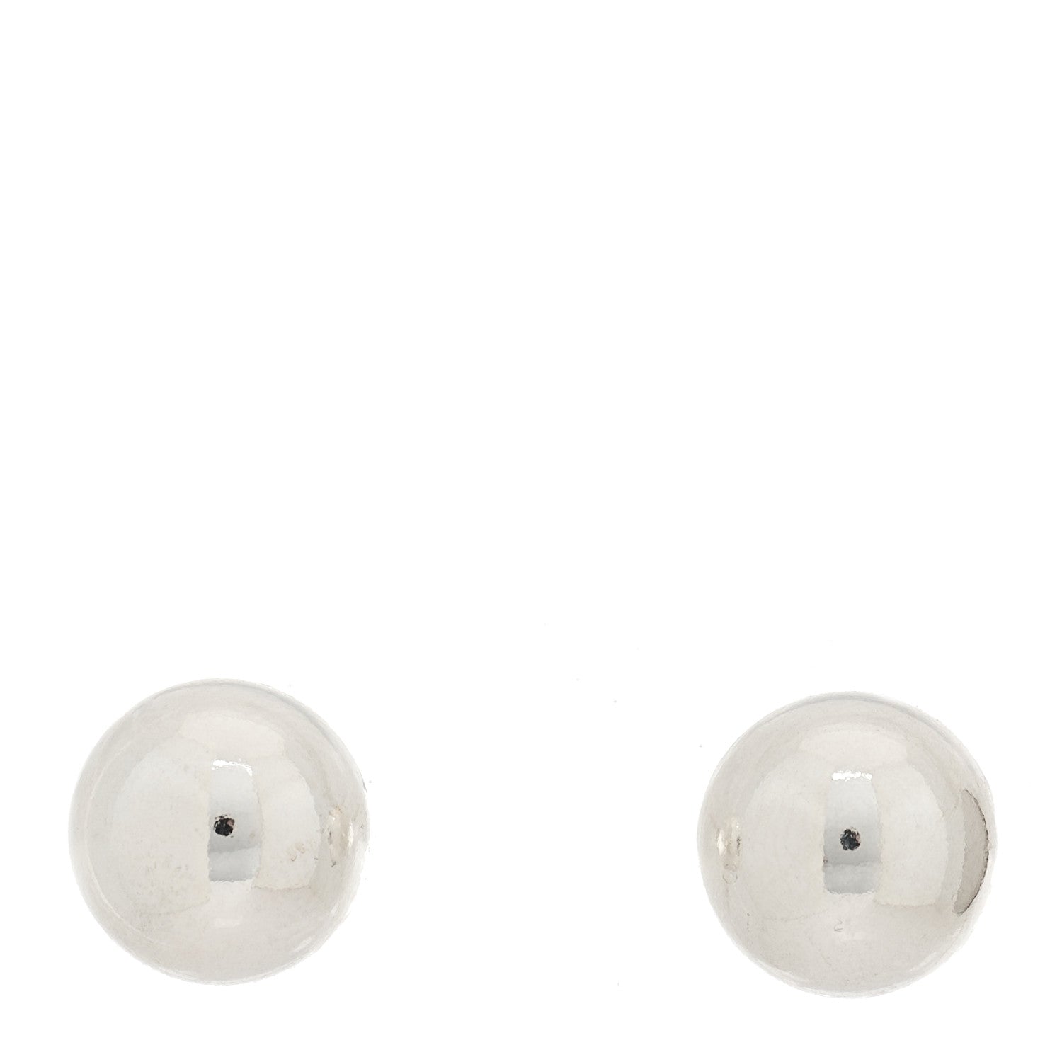 Tiffany Sterling Silver 10mm Hardwear Ball Earrings 1 of 5