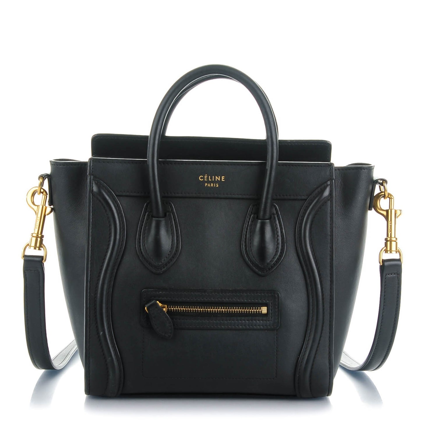 Smooth Calfskin Nano Luggage Black