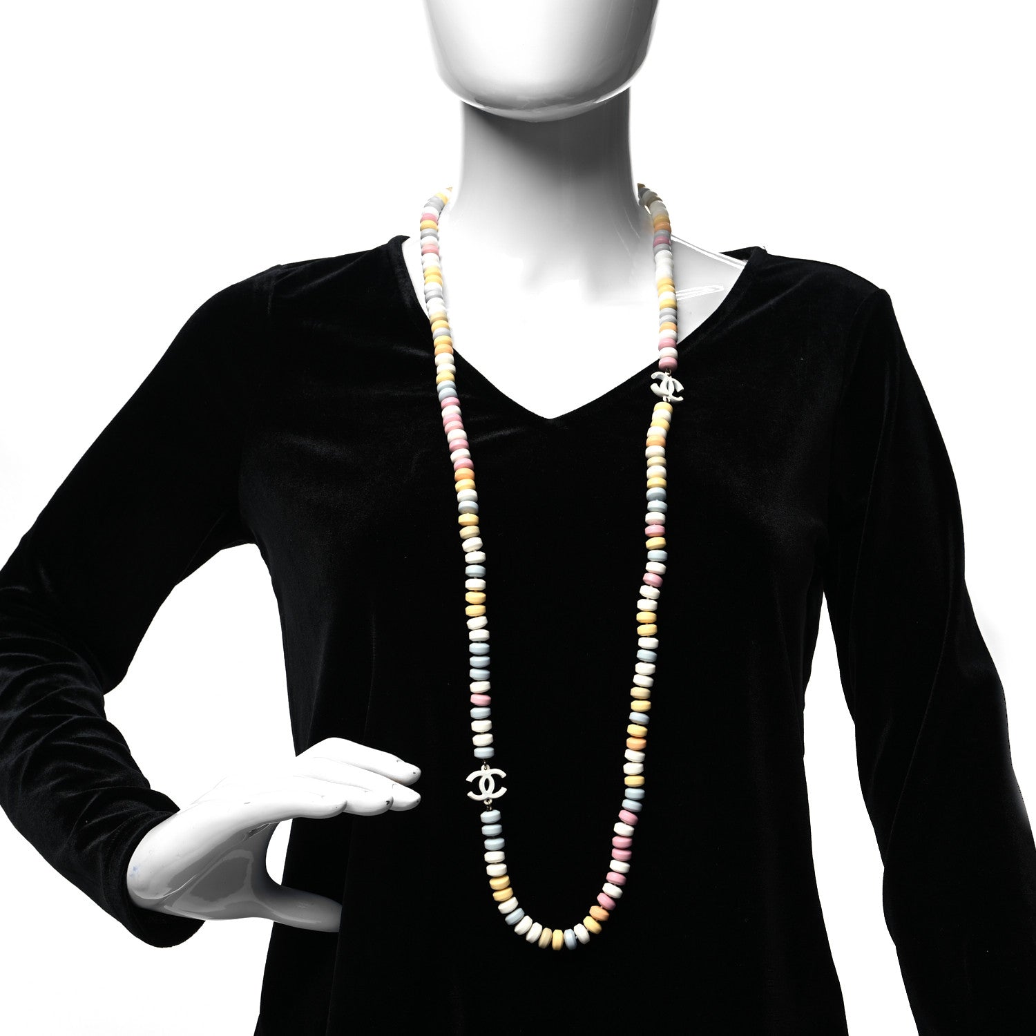 Chanel Candy CC Double Strand Necklace Multicolor 2 of 5