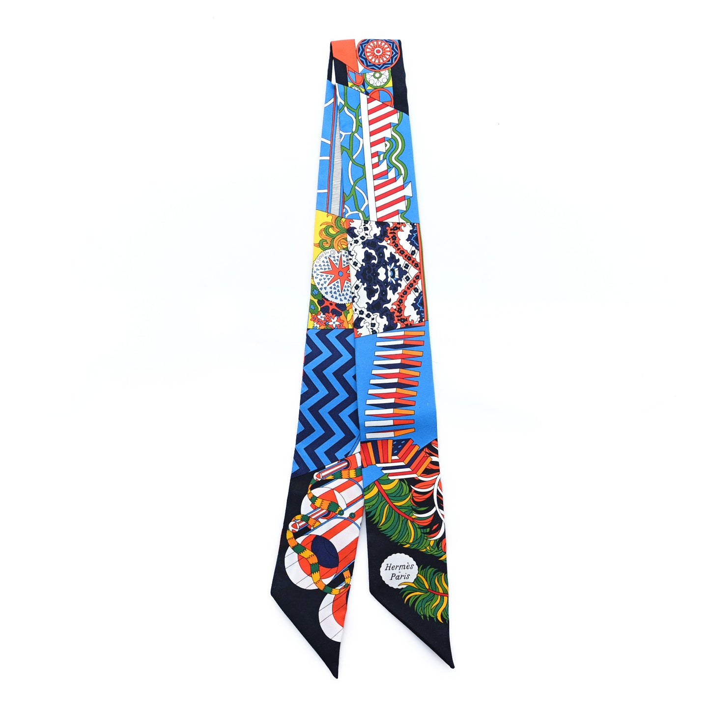 Silk De l'Ombrelle Aux Duels Twilly Black Bleu Jaune Vif
