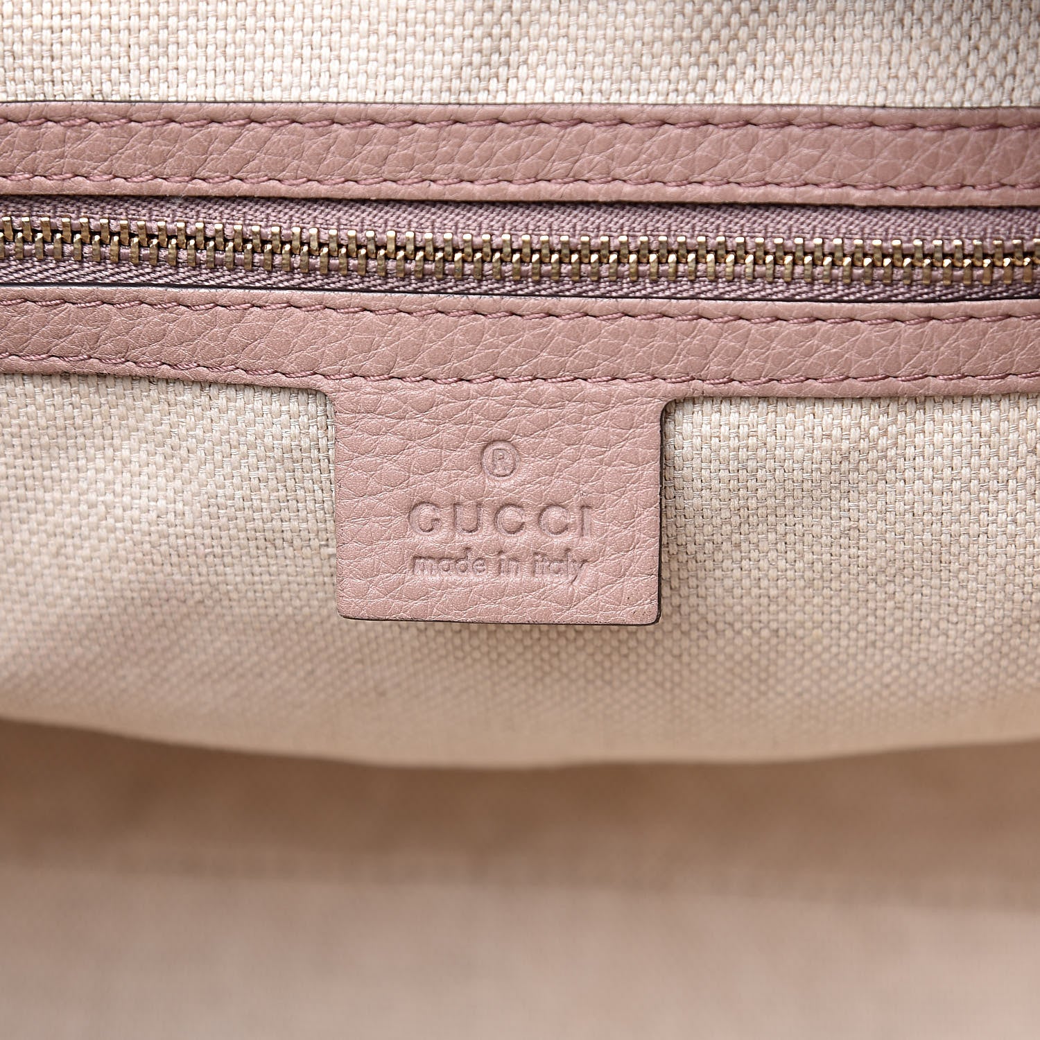Gucci Pebbled Calfskin Small Soho Top Handle Bag Light Pink 6 of 11