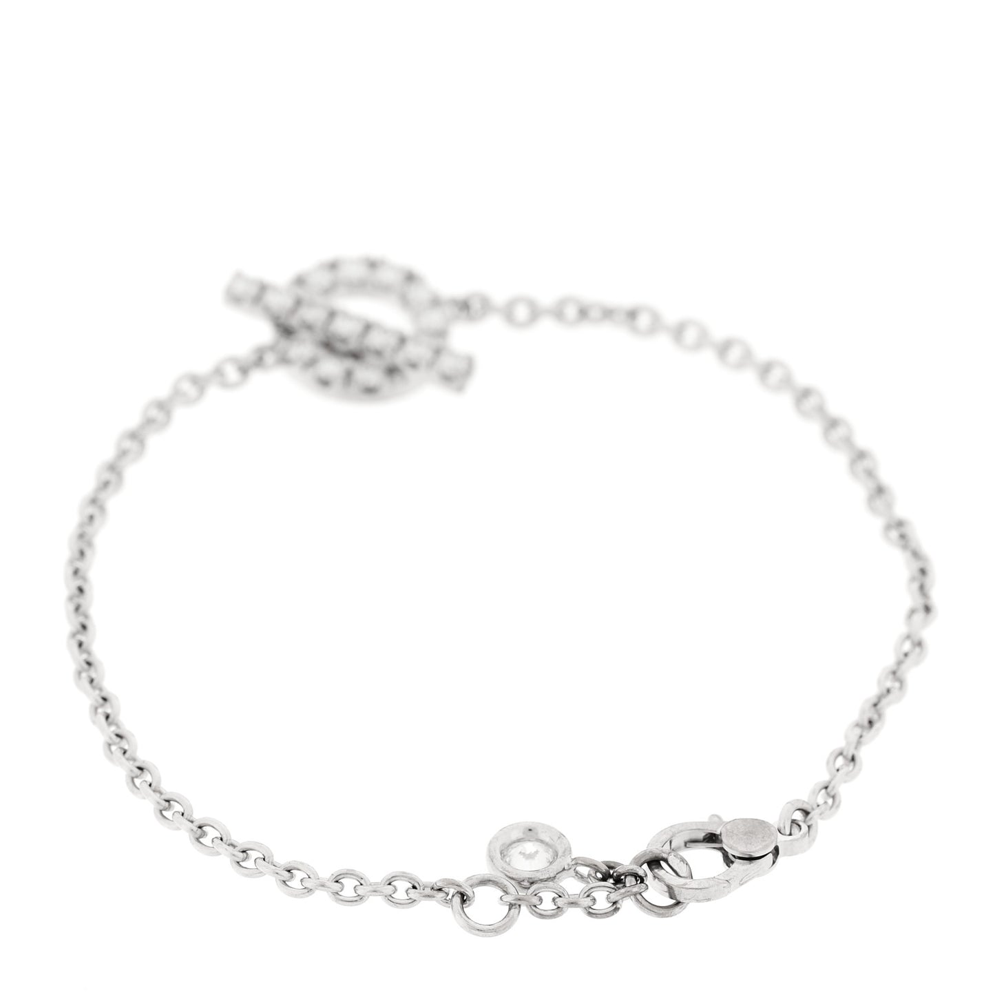 18K White Gold Diamond Finesse Bracelet XS