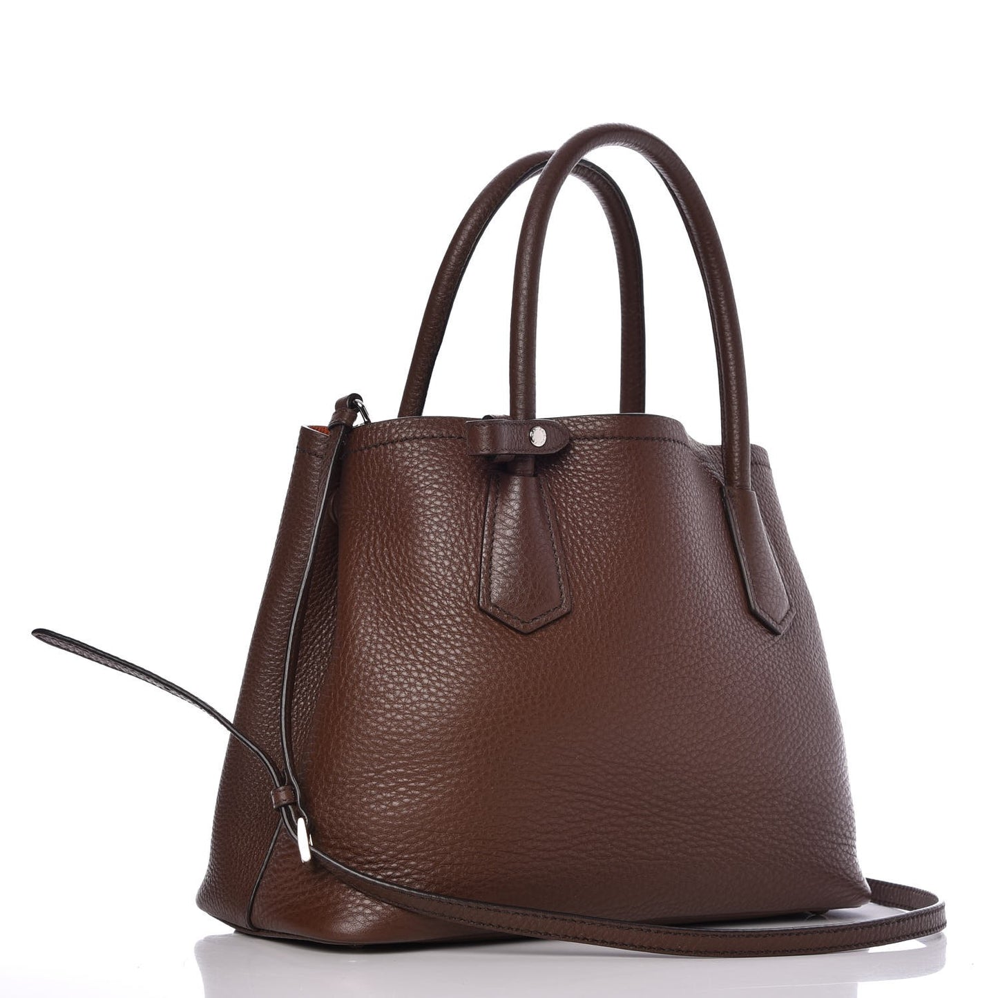 Vitello Daino Small Double Tote Bruciato Rame