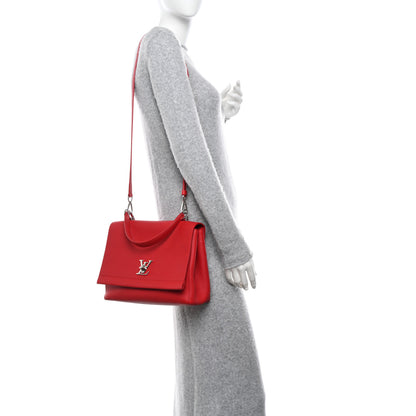 Louis Vuitton Soft Calfskin Lockme II Top Handle Rubis 2 of 9