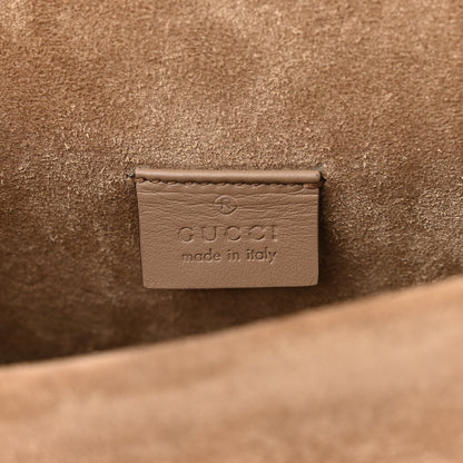 Gucci GG Supreme Monogram Suede Crystal Small Dionysus Shoulder Bag Beige Ebony Taupe 6 of 12