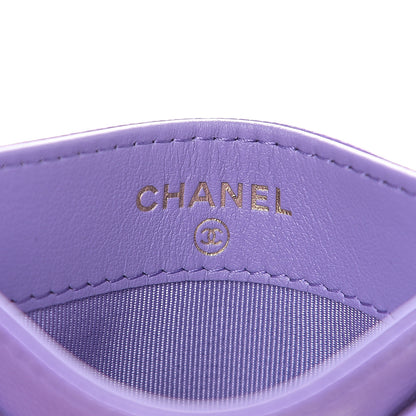 Chanel Caviar Quilted Card Holder Purple 5 of 8