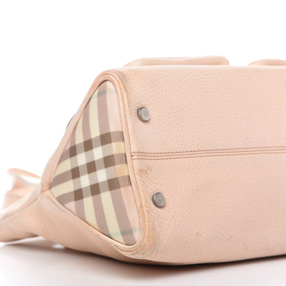Burberry Calfskin House Check Toggle Shoulder Bag Light Nude 6 of 15