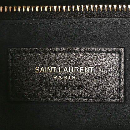 Saint Laurent Silk Satin Calfskin Le 5 A 7 Hobo Black 6 of 8
