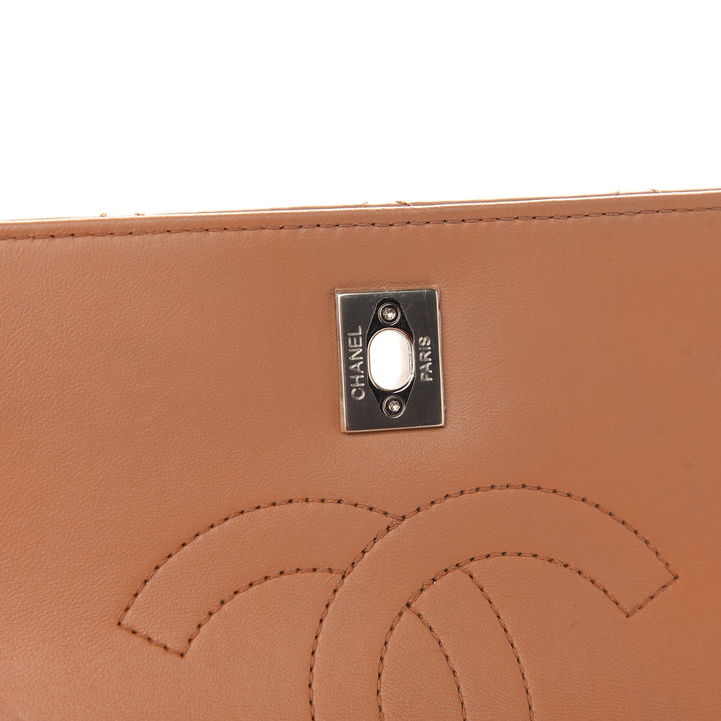 Lambskin Quilted Small Trendy CC Flap Dual Handle Bag Camel