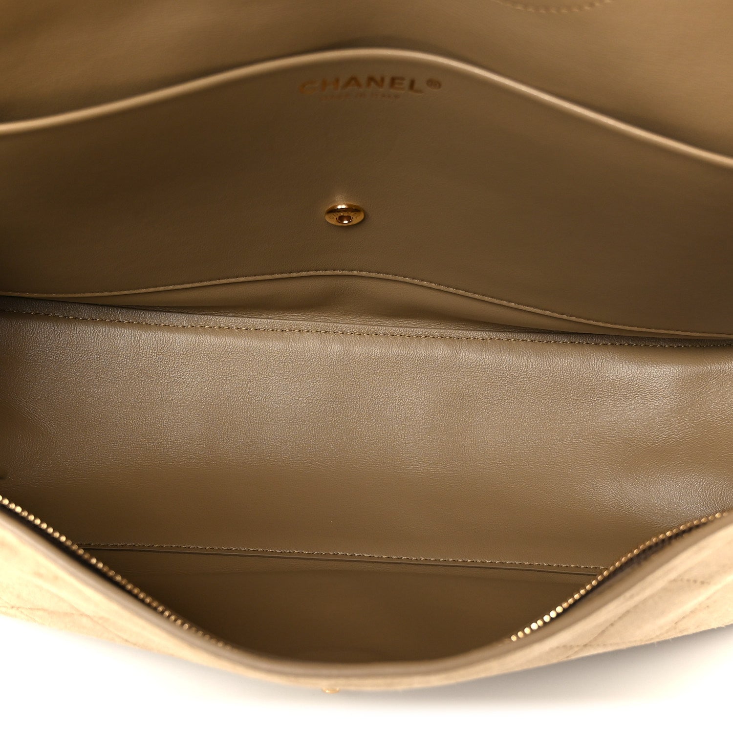 Chanel Suede Calfskin Small Souplissimo Maxi Flap Dark Beige 4 of 9