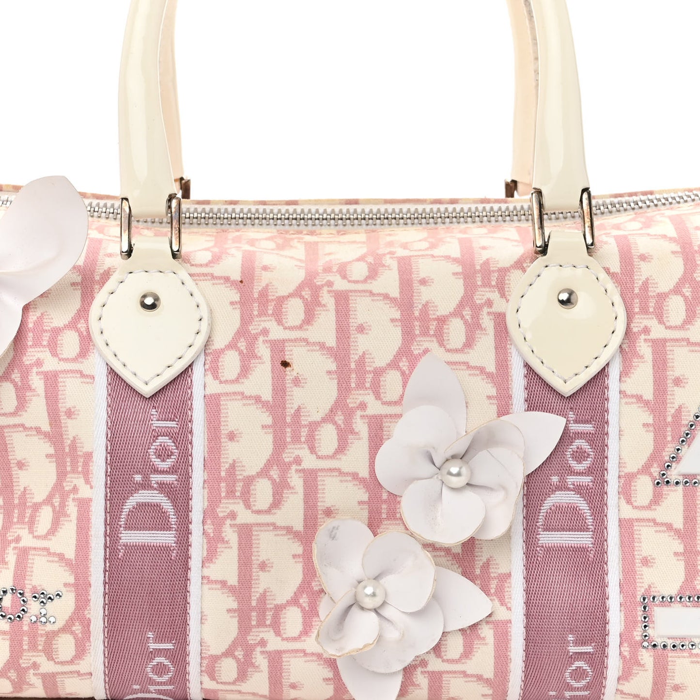 Monogram Girly Boston Pink