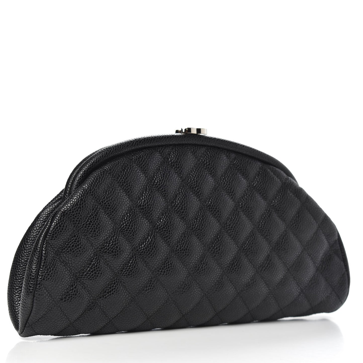 Caviar Quilted Timeless Clutch Black