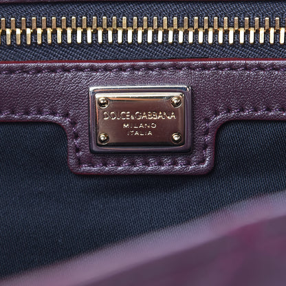 Dolce & Gabbana Lambskin Quilted Kate Shoulder Bag Burgundy 6 of 13