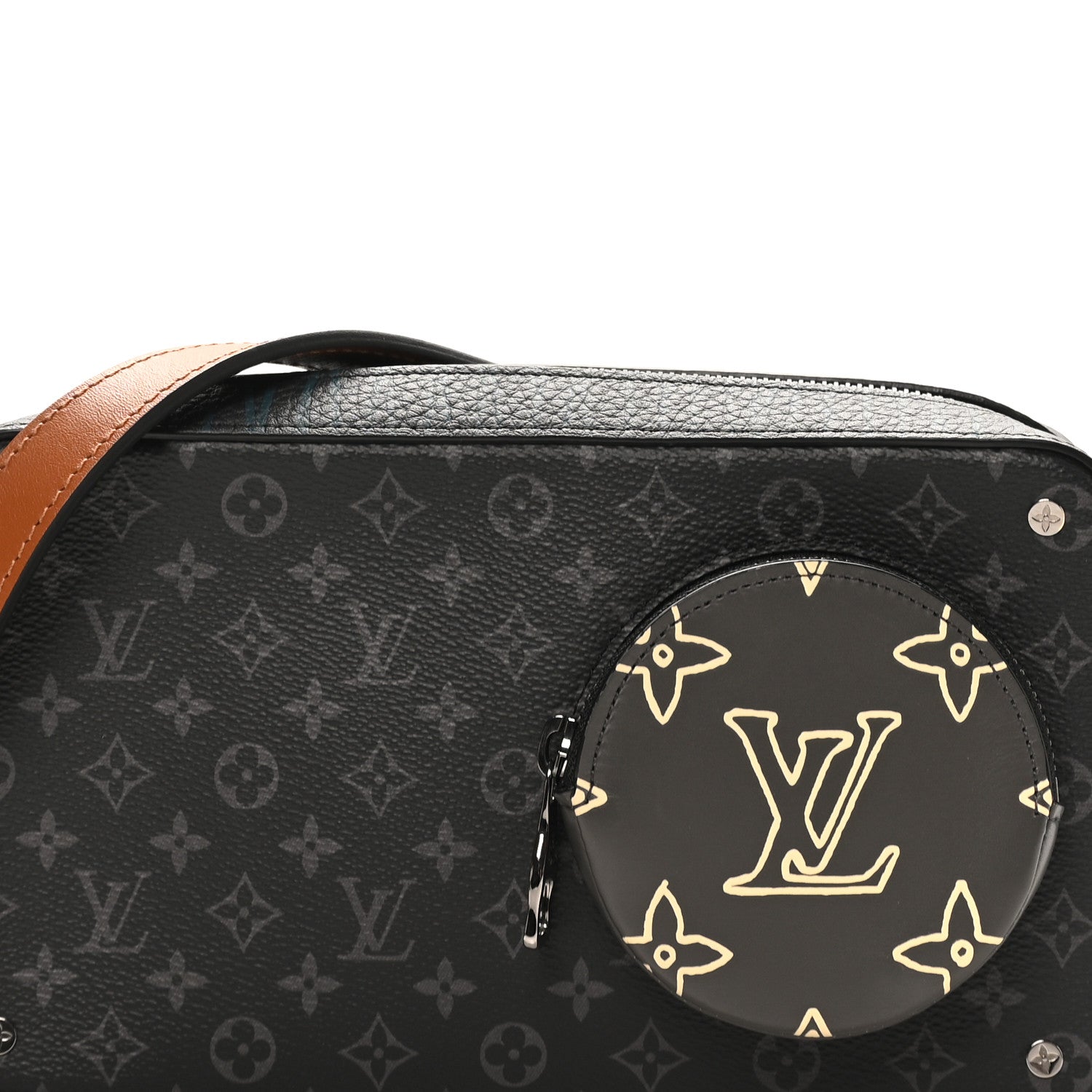 Louis Vuitton Monogram Eclipse Volga On Strap Crossbody Multicolor 7 of 9