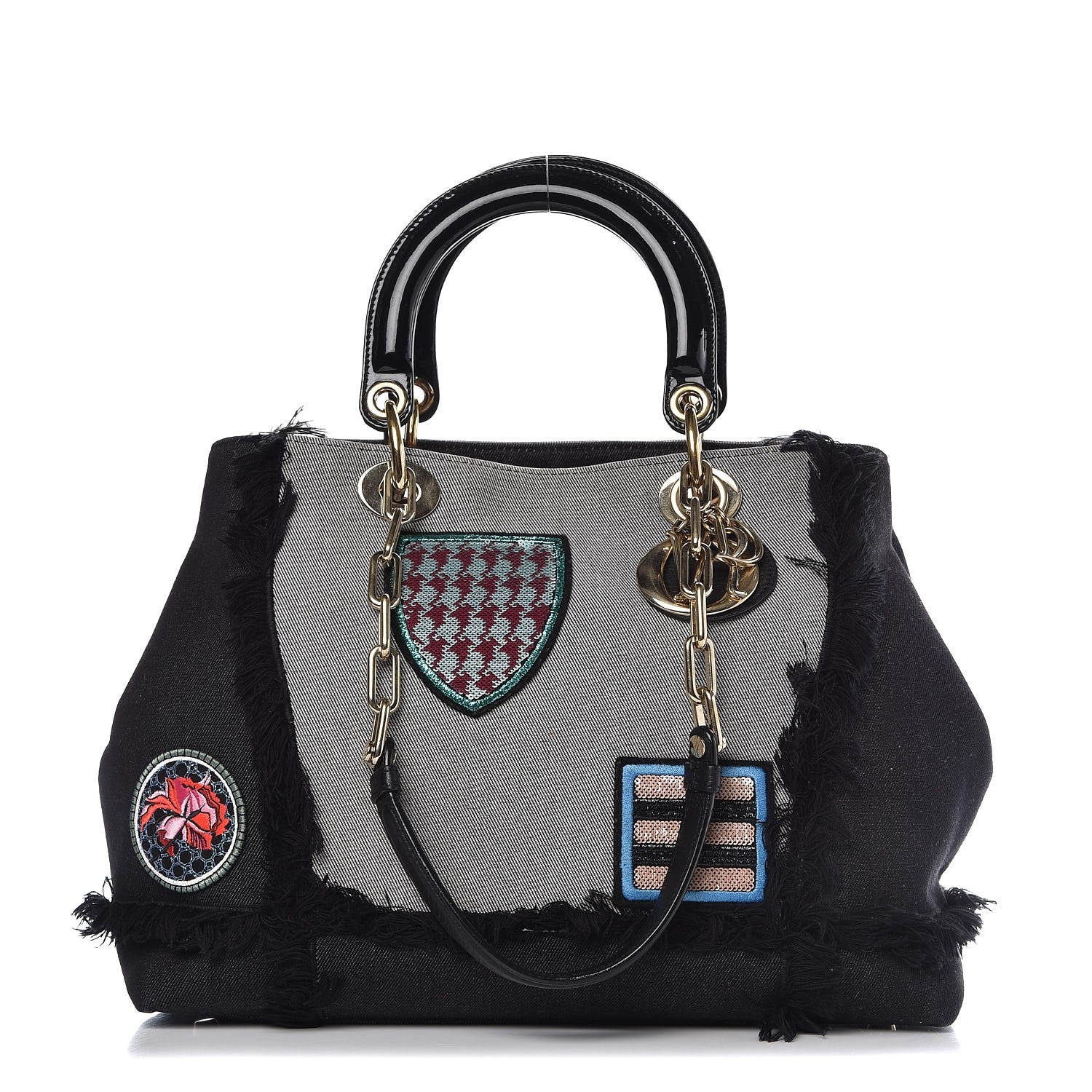 Christian Dior Denim Dior D Light Tote Multi 1 of 8