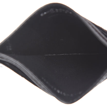 Saint Laurent Grain De Poudre Matelasse Chevron Monogram Credit Card Case Black 4 of 7