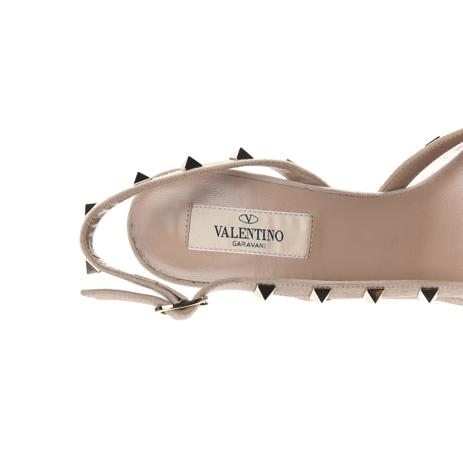 Valentino Garavani Mesh Point d'Esprit Rockstud Half D'Orsay Slingback 85mm Pumps 37 Rose Cannelle 7 of 9