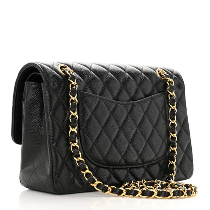 Chanel Caviar Quilted Medium Double Flap Black 3 of 13