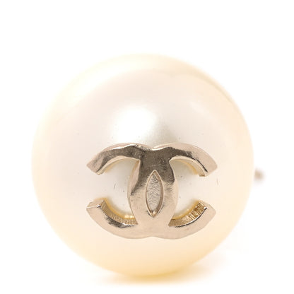 Chanel Pearl CC Drop Earrings Gold 4 of 4