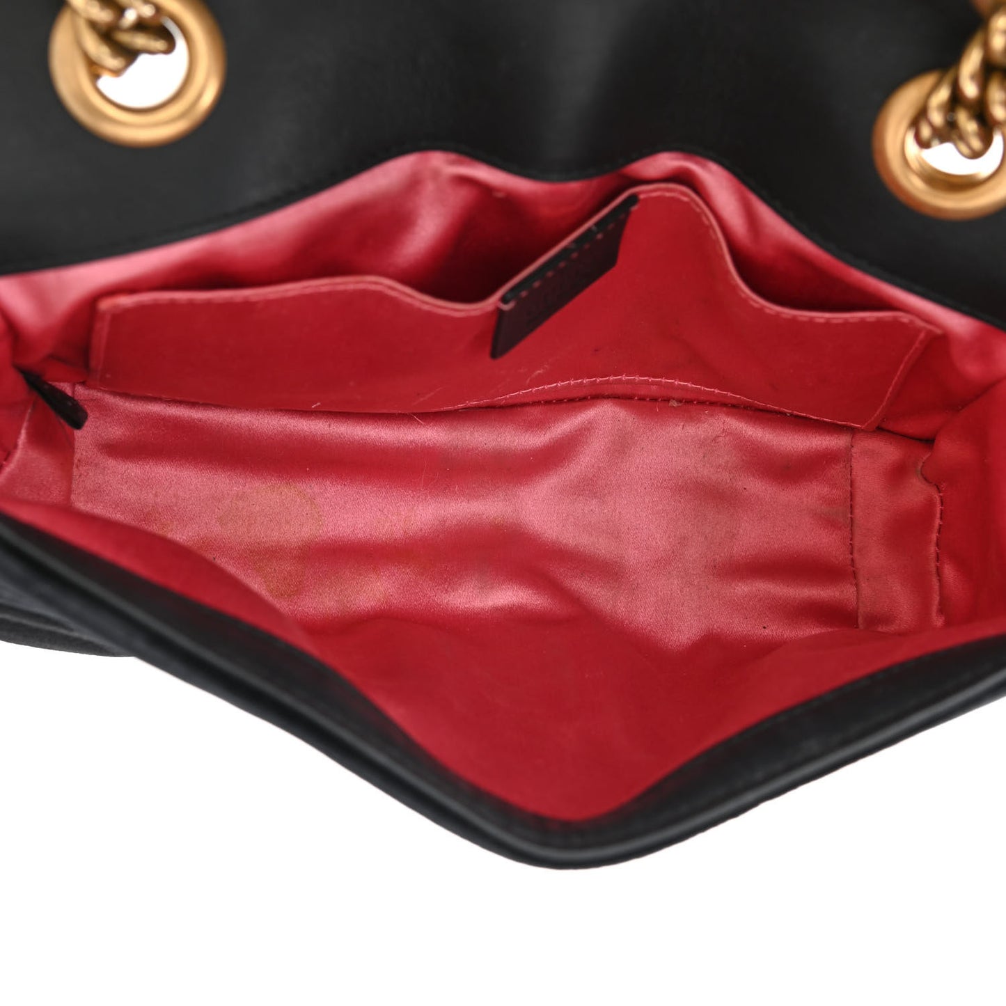 Velvet Matelasse Mini GG Marmont Shoulder Bag Black