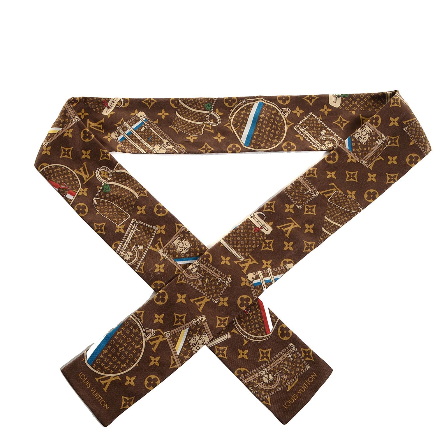 Louis Vuitton Silk Monogram Trunks Bandeau 1 of 3
