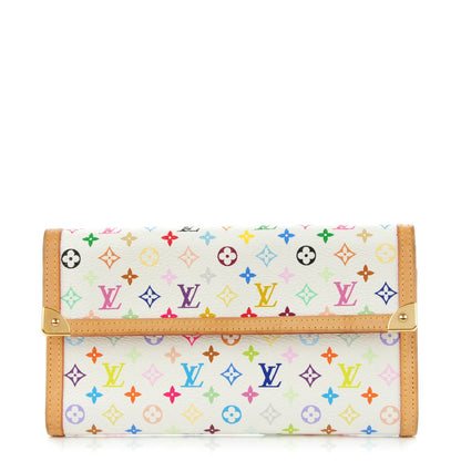 Louis Vuitton Monogram Multicolor Porte Tresor International Wallet White 1 of 7