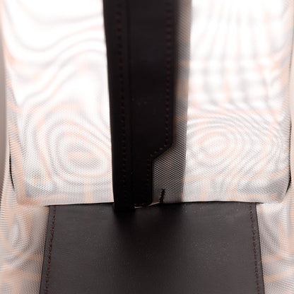 Fendi Mesh Vitello Century FF 1974 Mini Peekaboo Defender Cover Marrone Black Ebano 12 of 12