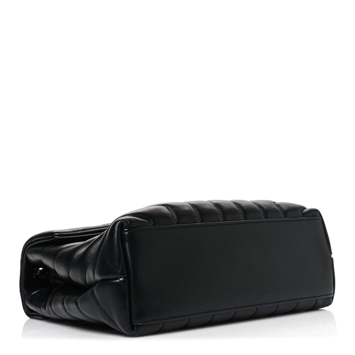 Saint Laurent Calfskin Y Quilted Monogram Monochrome Small Loulou Chain Satchel Black 4 of 10