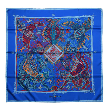 Hermes Silk Legende Kuna Peuple de Panama Scarf 90 1 of 11