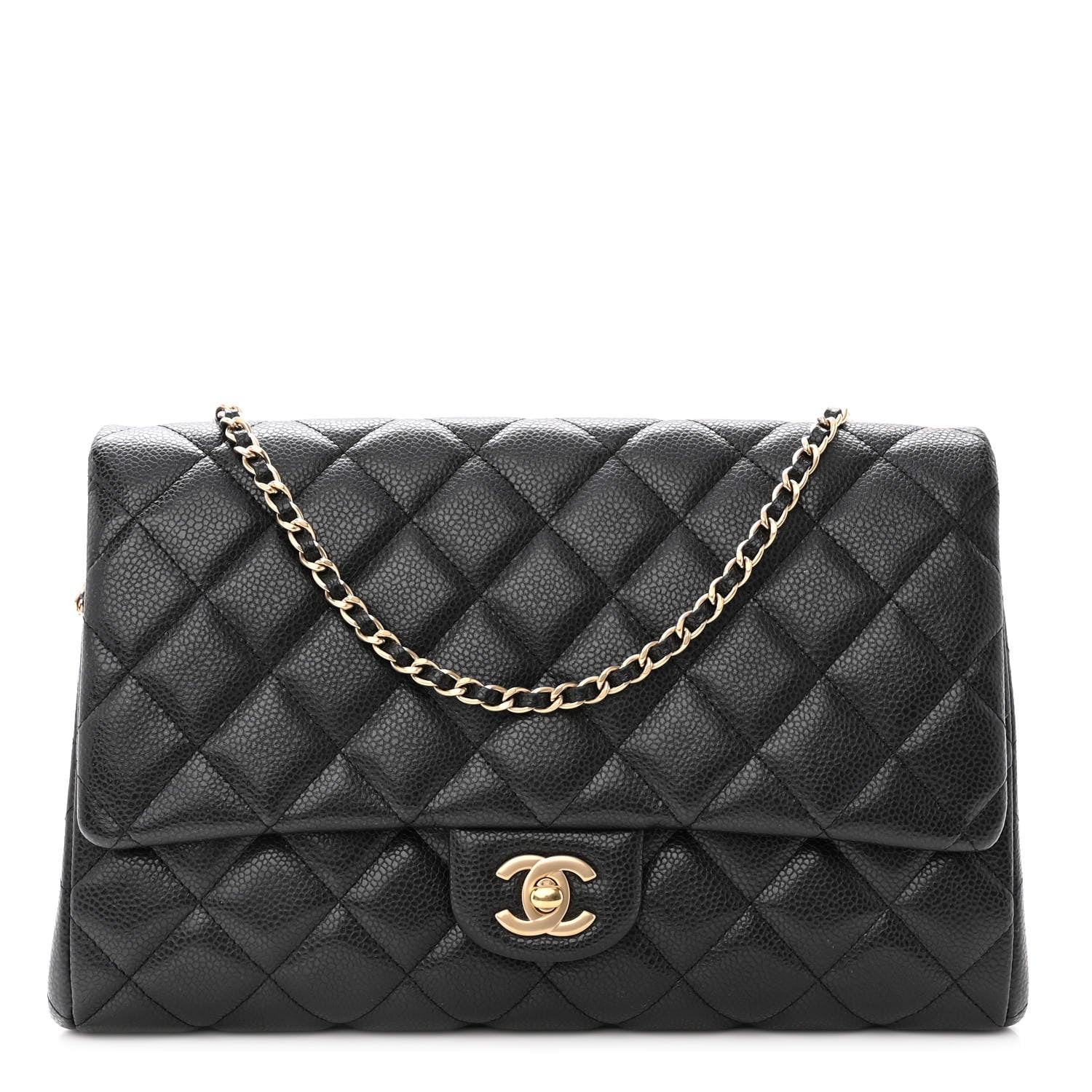 Chanel Caviar Quilted Clutch With Chain Flap Black 1 of 10