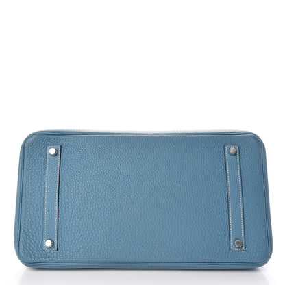 Hermes Togo Birkin 35 Blue Jean 6 of 36