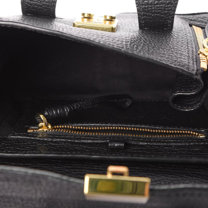 3.1 Phillip Lim 3.1 Textured Calfskin Mini Pashli Satchel Black 5 of 7