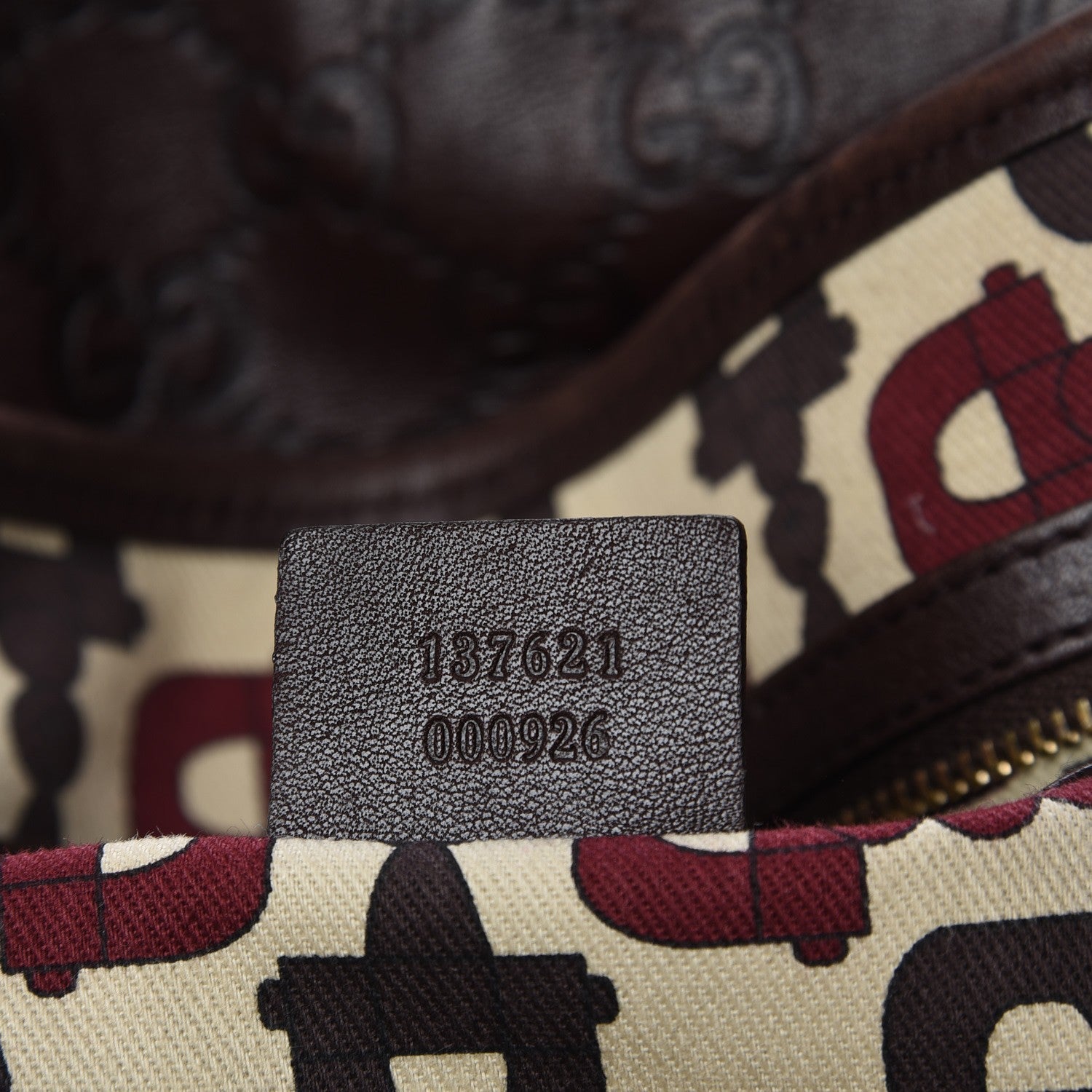 Gucci Guccissima Medium Pelham Shoulder Bag Dark Brown 6 of 9