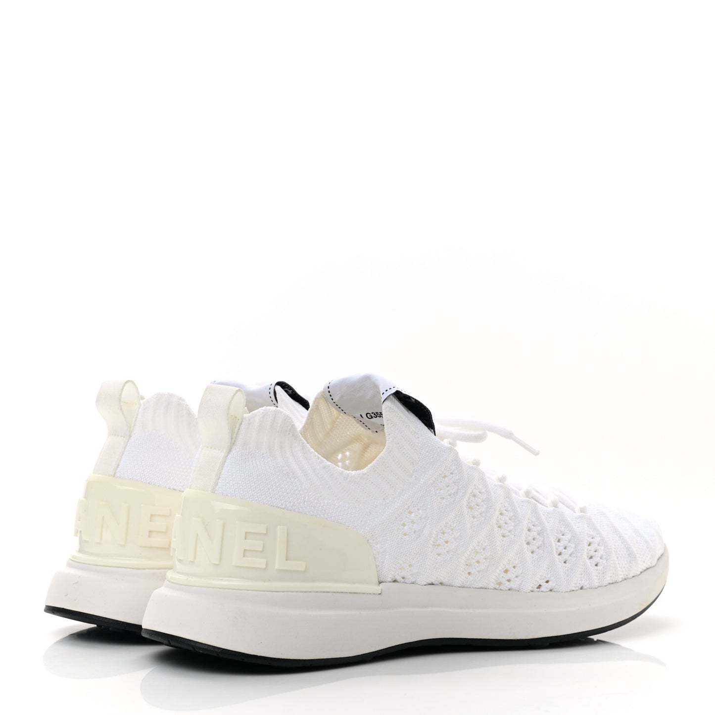 Mixed Fibers Quilted Womens CC Sneakers 39 White