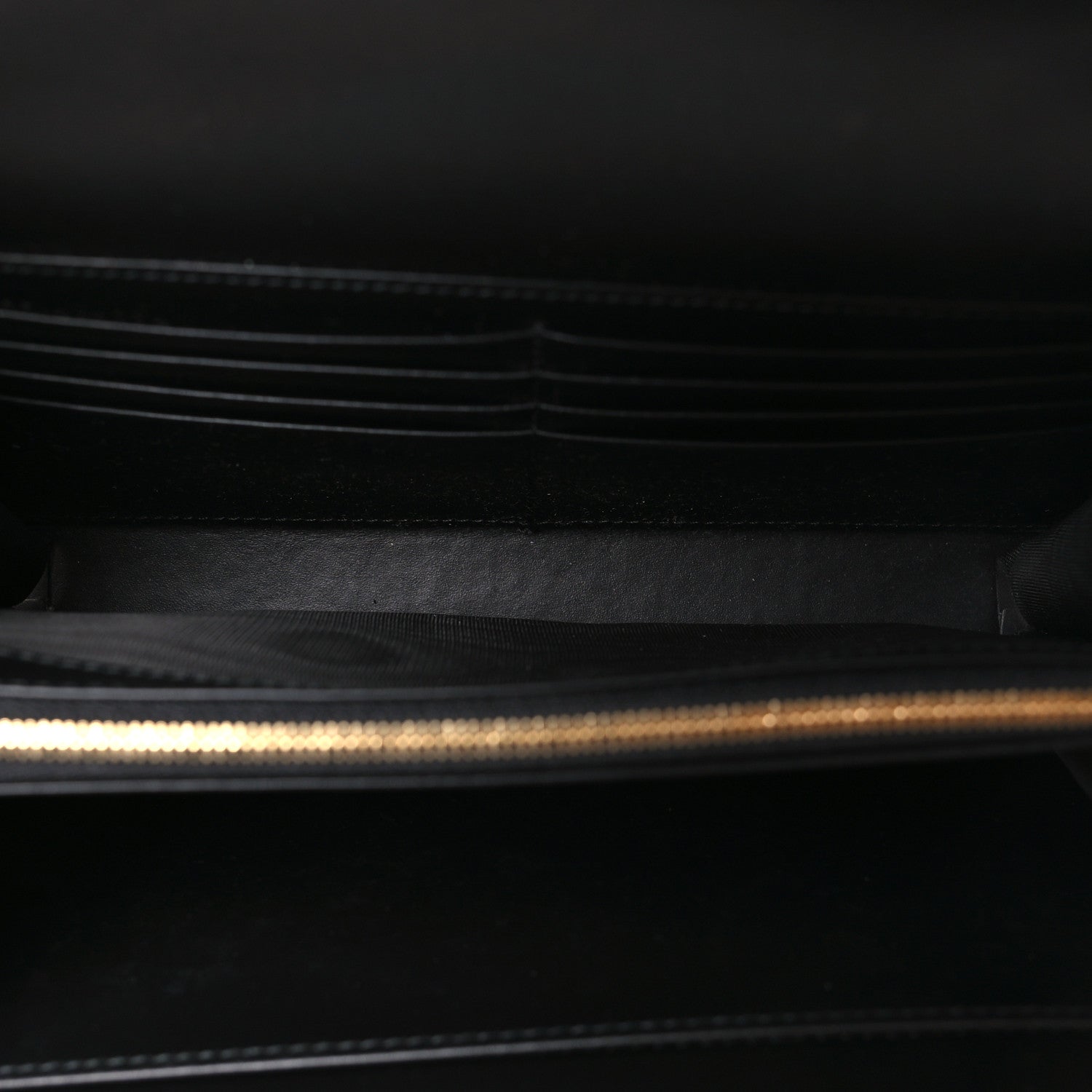 Gucci Calfskin GG Debossed Chain Wallet Black 5 of 11