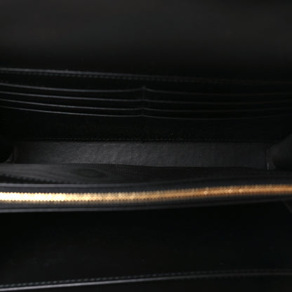Gucci Calfskin GG Debossed Chain Wallet Black 5 of 11