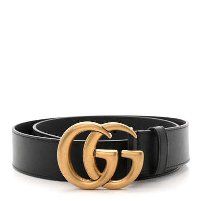 Gucci Calfskin Double G 40mm Belt 85 34 Belt Black 1 of 5