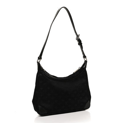 Louis Vuitton Satin Monogram Little Boulogne Black 3 of 11