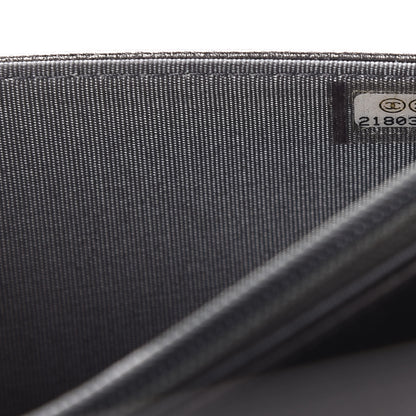 Chanel Metallic Goatskin Quilted Diamond CC Wallet On Chain WOC Pewter 11 of 12