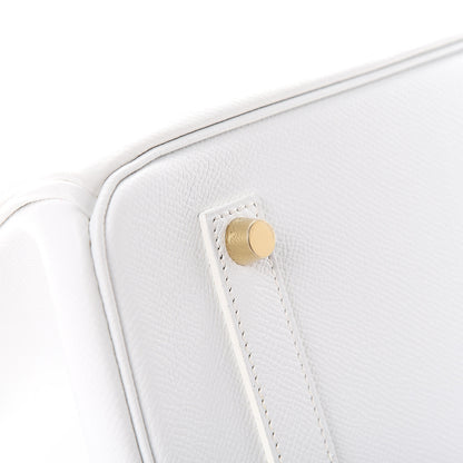 Hermes Epsom Birkin 35 White White 9 of 32
