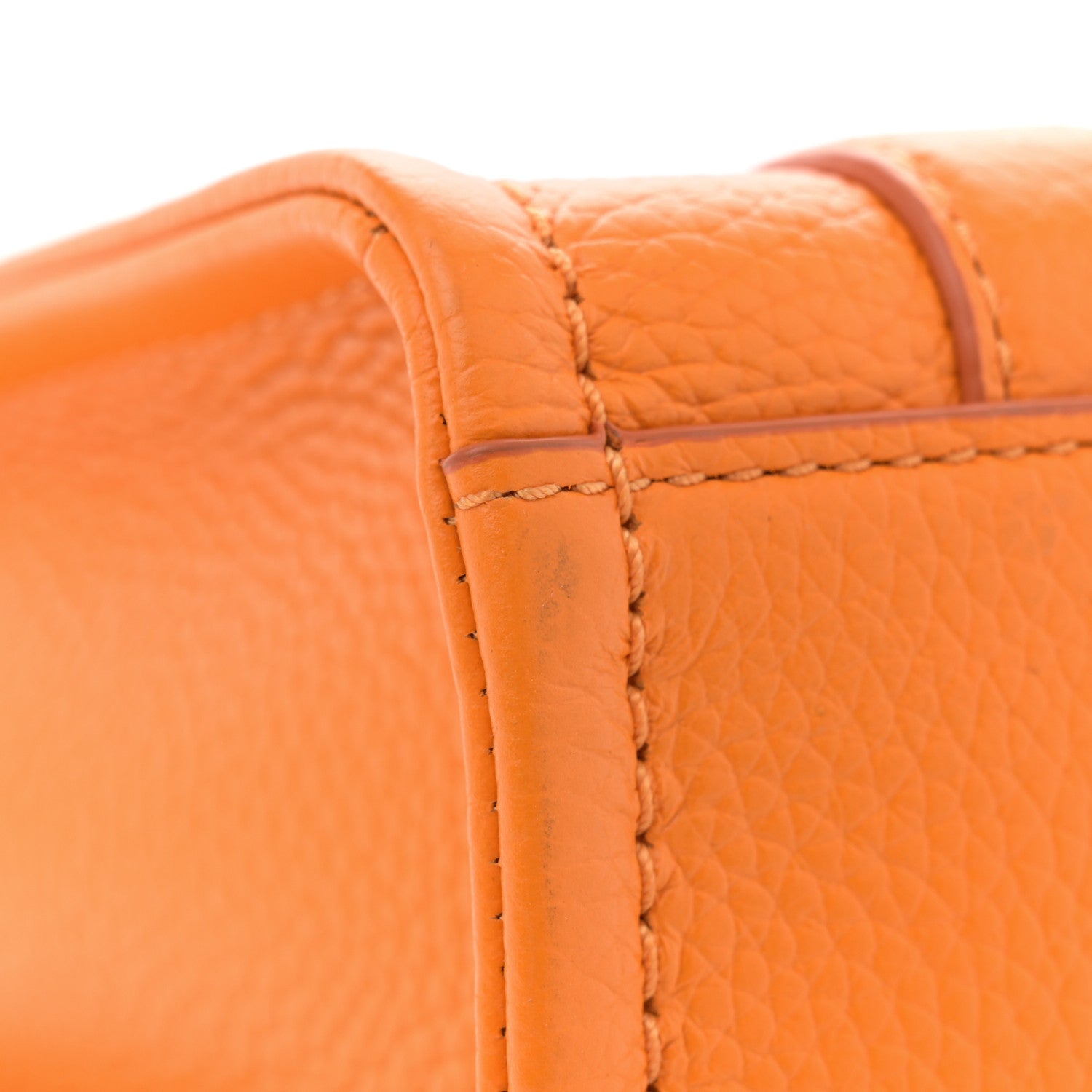 Marc Jacobs Grained Calfskin Mini The Tote Bag Artisan Gold 10 of 10