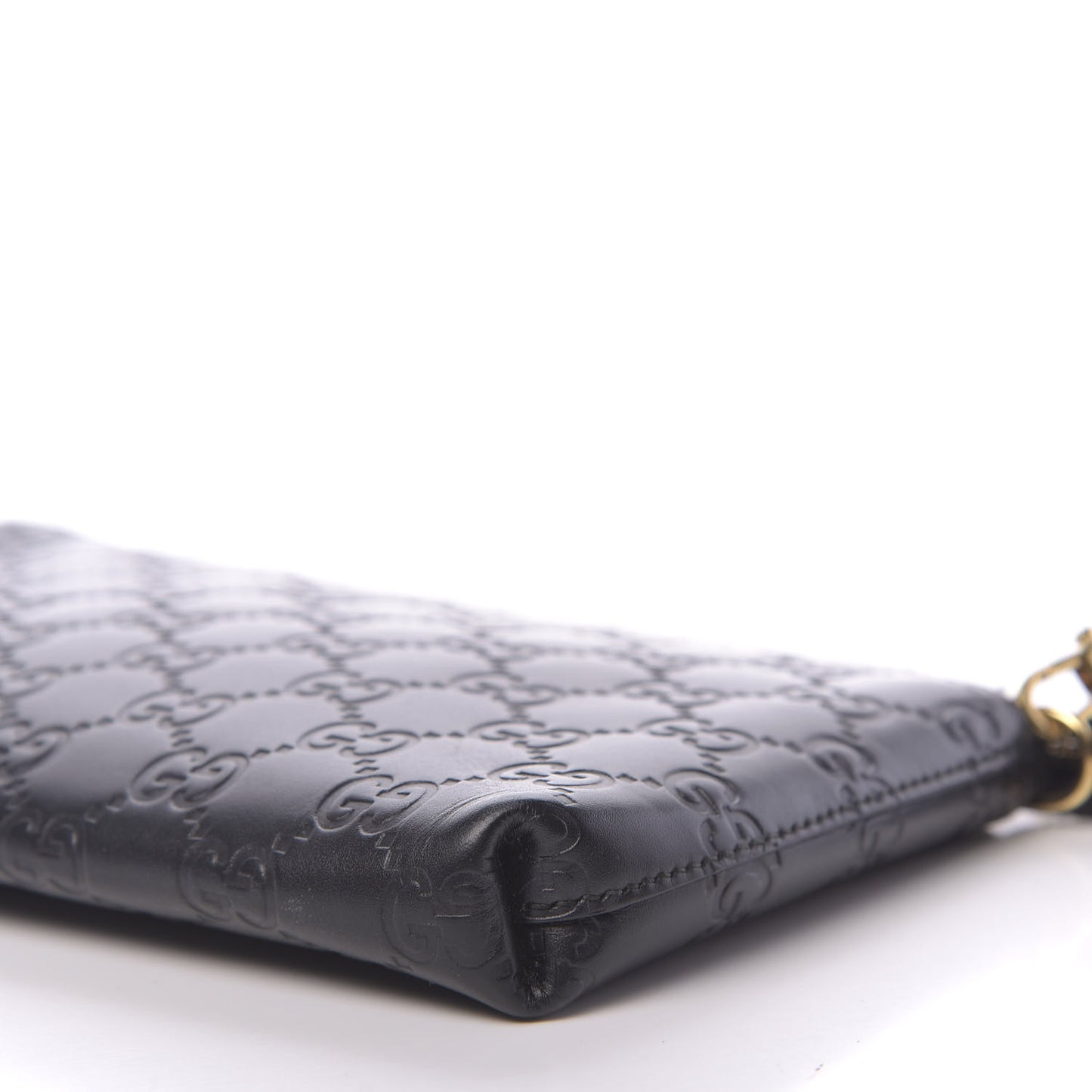 Guccissima Signature Wrist Wallet Black