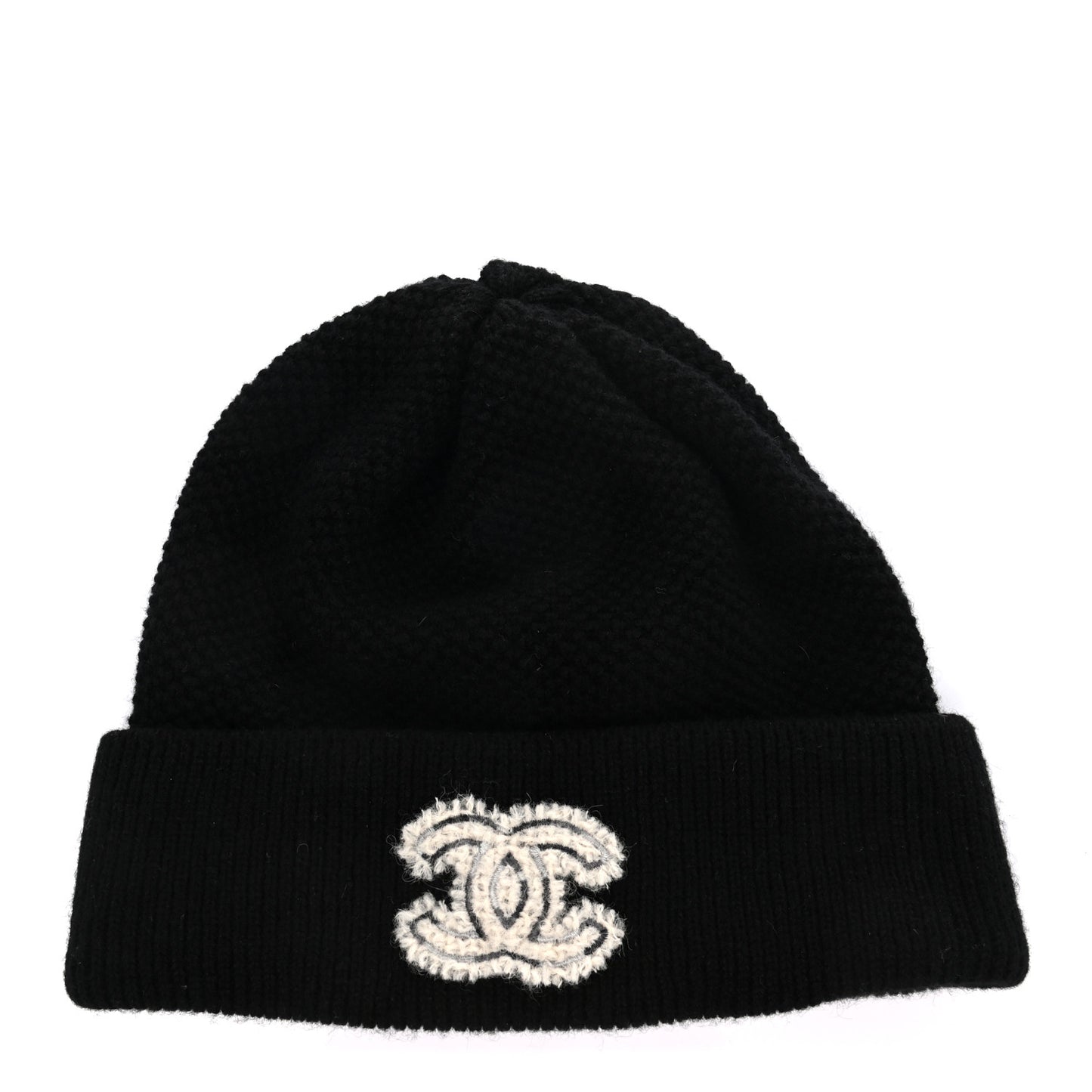Cashmere CC Logo Beanie Hat Black