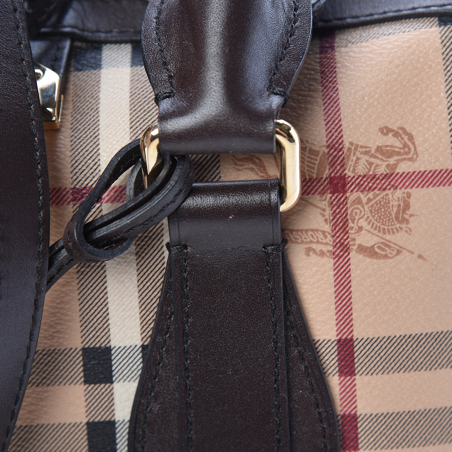 Burberry Haymarket Check Small Gladstone Chocolate 19 of 20