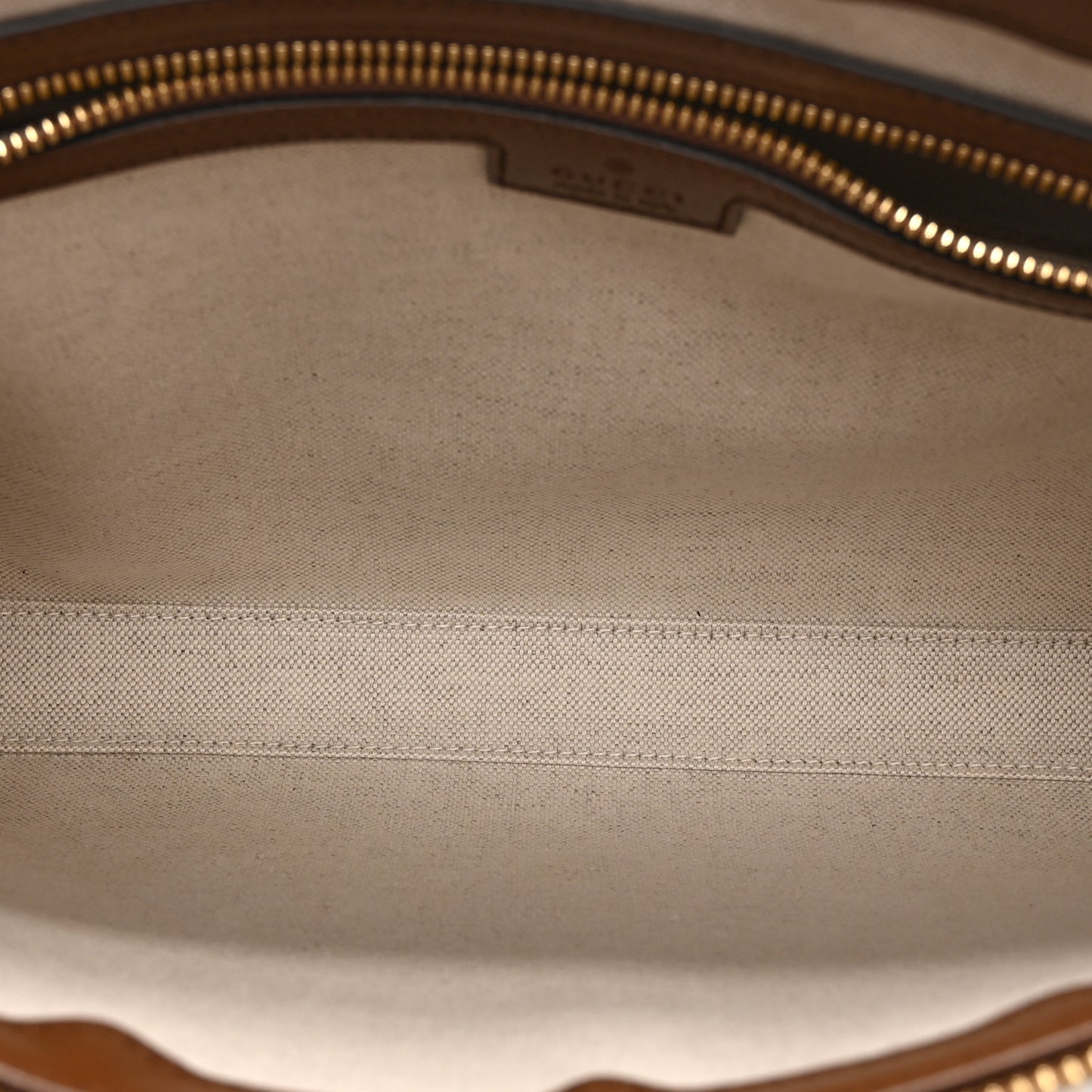 GG Supreme Monogram Azalea Calfskin Retro Interlocking G Wristlet Messenger Bag Beige Ebony Brown Sugar