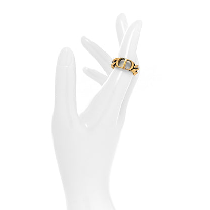 Christian Dior Metal Montaigne 30 Chain Ring S Antique Gold 2 of 5