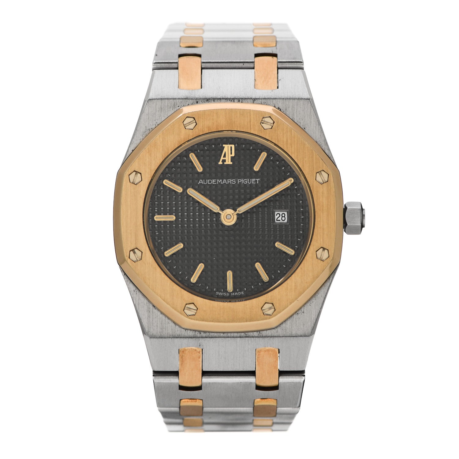 Audemars Piguet Stainless Steel 18K Yellow Gold 30mm Royal Oak Quartz Watch 1 of 5