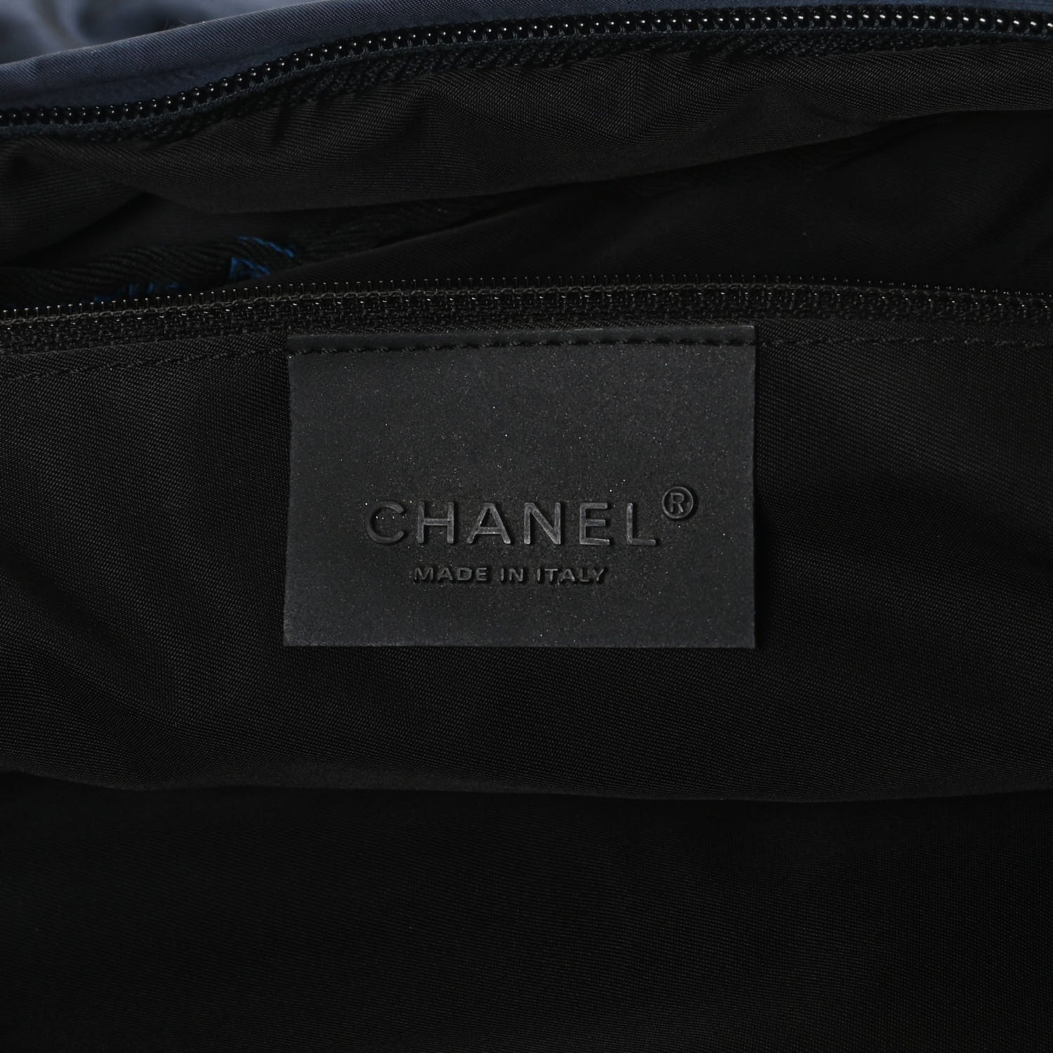 Chanel Nylon Quilted Sport CC Messenger Navy Blue 6 of 13
